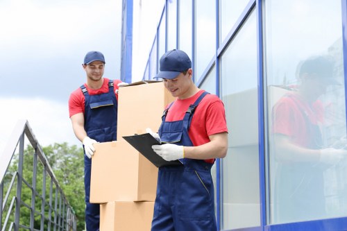 Waste collection and disposal service in progress