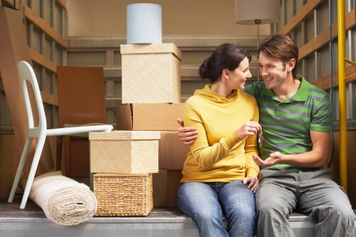 Preparing boxes and furniture for a local man and van booking in Crayford