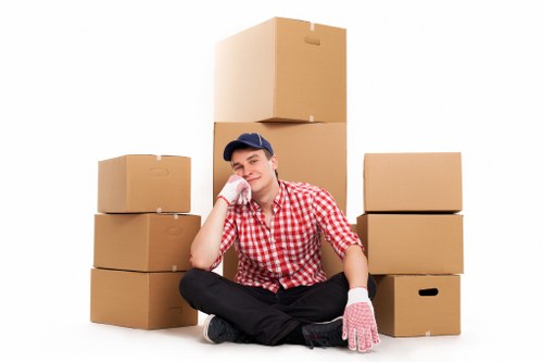 Packing and moving office furniture for a Crayford business