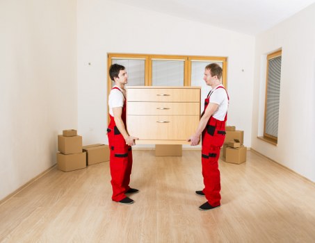 Unpacking boxes in a new Crayford home after relocation